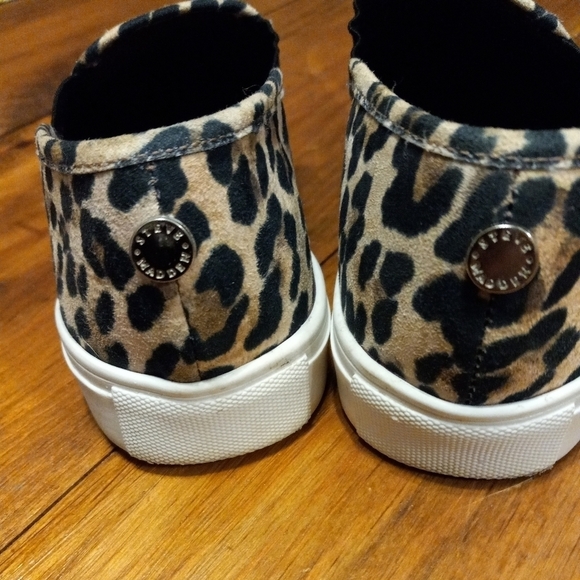 Steve Madden Leopard Print Platform Slip on Sneakers Skate Shoes Woman’s… - Picture 4 of 7